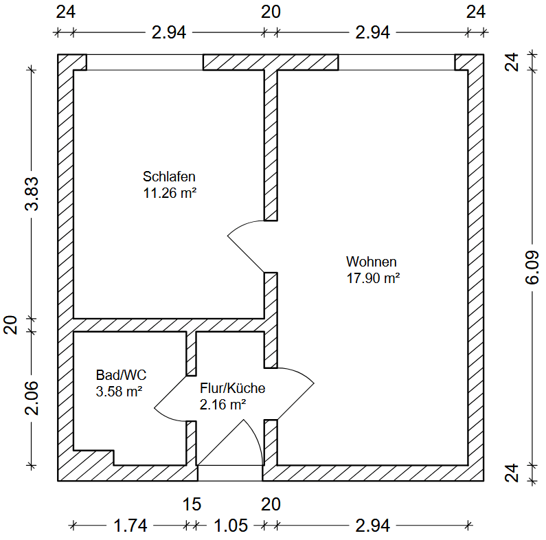 Predaj bytu 2-izbový 35 m², Leipziger Straße 2 b, Markranstädt, Sasko Predaj bytu 2-izbový 35 m², Leipziger Straße 2 b, Markranstädt, Sasko