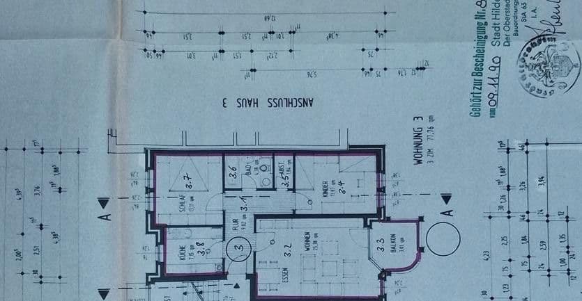 Prenájom bytu 3-izbový 78 m², Martin-Boyken-Ring 13, Hildesheim, Dolné Sasko Prenájom bytu 3-izbový 78 m², Martin-Boyken-Ring 13, Hildesheim, Dolné Sasko