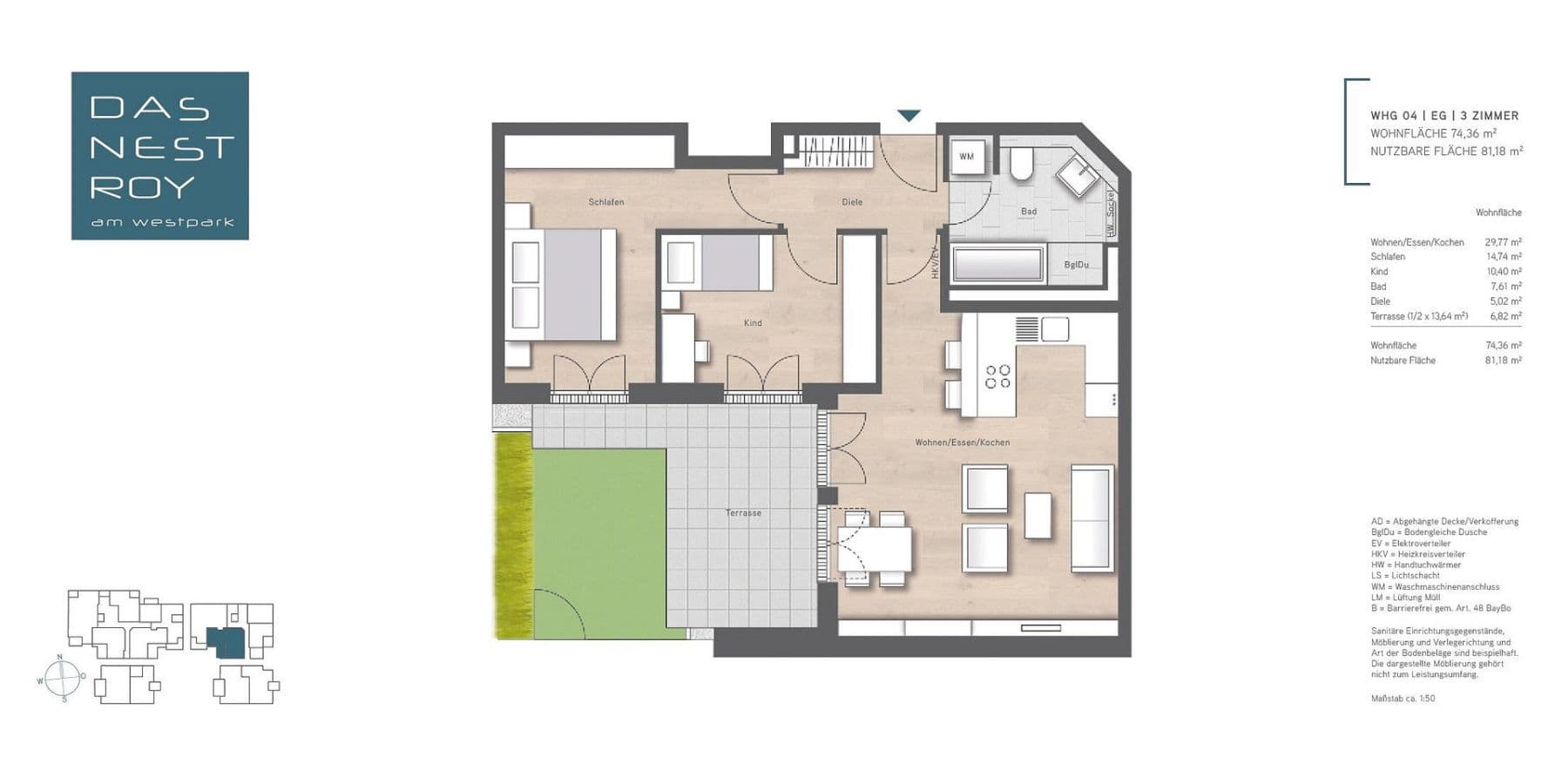 Predaj bytu 3-izbový 75 m², Nestroystraße 13, München, Bavorsko Predaj bytu 3-izbový 75 m², Nestroystraße 13, München, Bavorsko