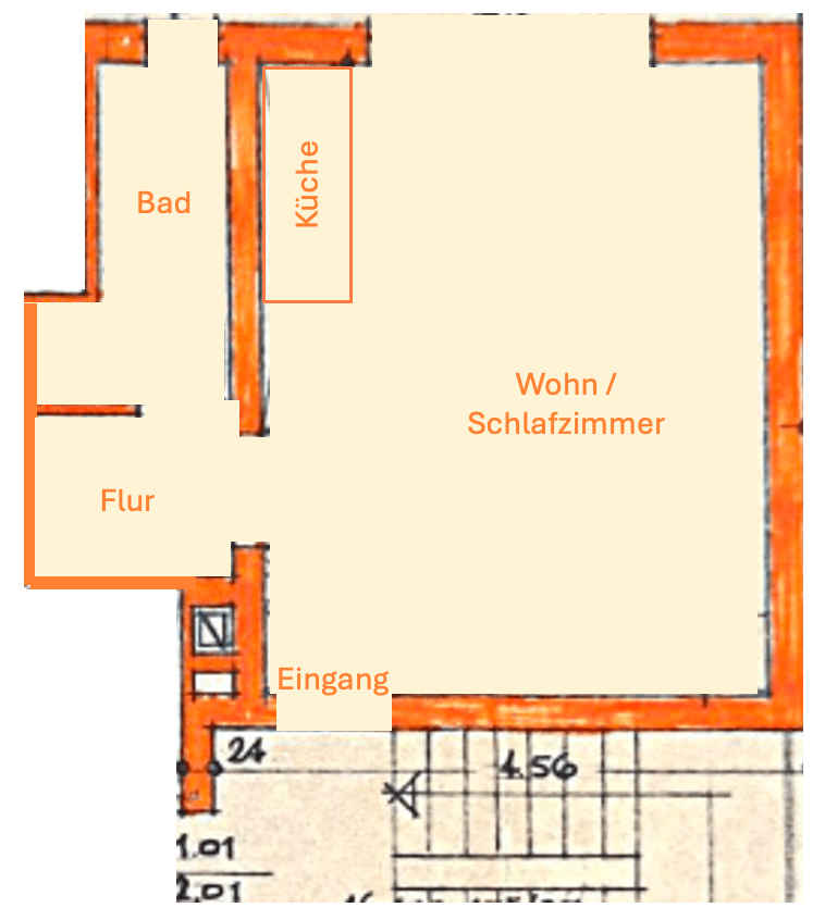 Prenájom bytu 1-izbový 25 m², Parkstrasse 3, Bad Vilbel, Hesensko Prenájom bytu 1-izbový 25 m², Parkstrasse 3, Bad Vilbel, Hesensko