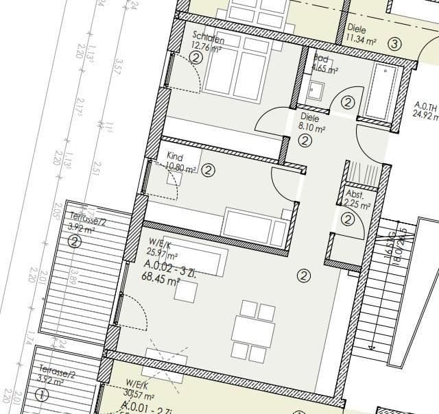 Prenájom bytu 3-izbový 69 m², Äußere Münchener Str. 94, Landshut, Bavorsko Prenájom bytu 3-izbový 69 m², Äußere Münchener Str. 94, Landshut, Bavorsko
