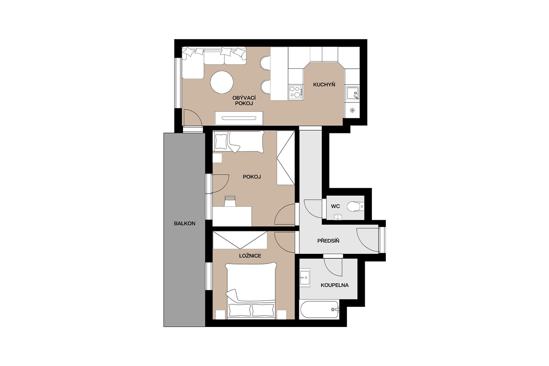 Predaj bytu 3-izbový 77 m², Čerpadlová, Praha, Praha Predaj bytu 3-izbový 77 m², Čerpadlová, Praha, Praha