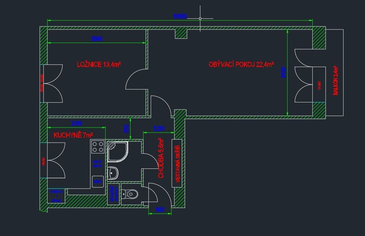 Prenájom bytu 2-izbový 54 m², Blatenská, Plzeň, Plzeňský kraj Prenájom bytu 2-izbový 54 m², Blatenská, Plzeň, Plzeňský kraj