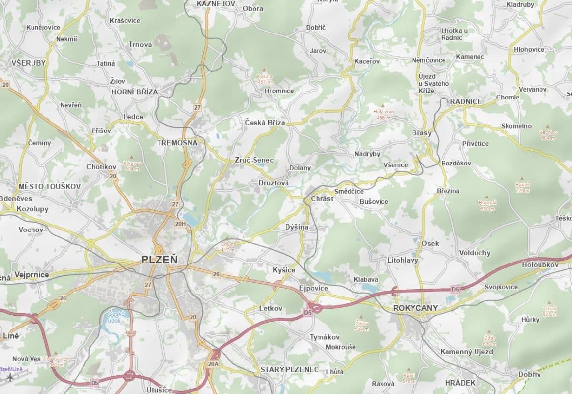 Predaj pozemku 30.262 m², Třemošná, Plzeňský kraj Predaj pozemku 30.262 m², Třemošná, Plzeňský kraj