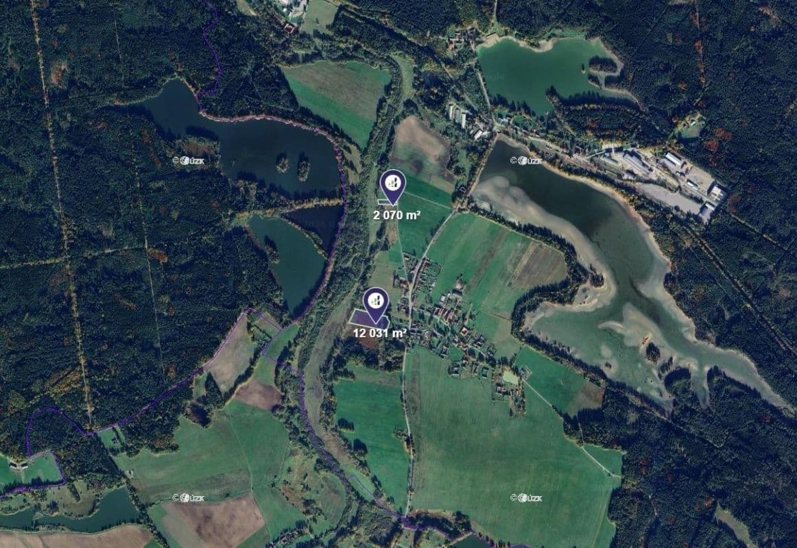 Predaj pozemku 14.101 m², Nové Hrady, Jihočeský kraj Predaj pozemku 14.101 m², Nové Hrady, Jihočeský kraj