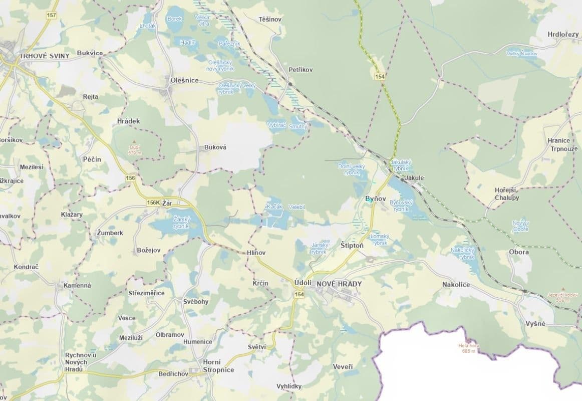 Predaj pozemku 14.101 m², Nové Hrady, Jihočeský kraj Predaj pozemku 14.101 m², Nové Hrady, Jihočeský kraj