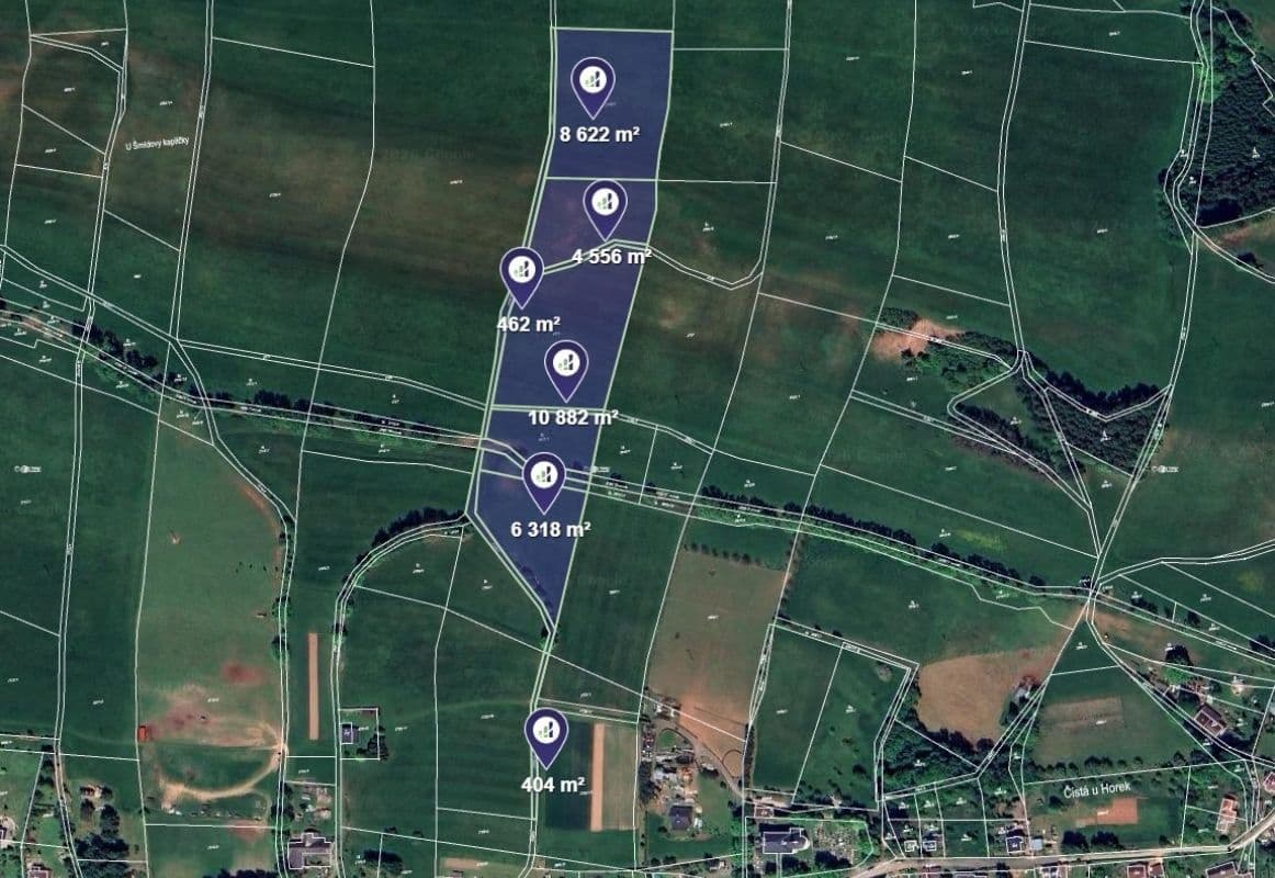 Predaj pozemku 31.244 m², Čistá u Horek, Liberecký kraj Predaj pozemku 31.244 m², Čistá u Horek, Liberecký kraj