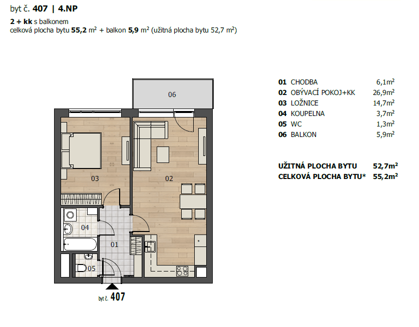 Prenájom bytu 2-izbový 55 m², Studentská, Plzeň, Plzeňský kraj Prenájom bytu 2-izbový 55 m², Studentská, Plzeň, Plzeňský kraj