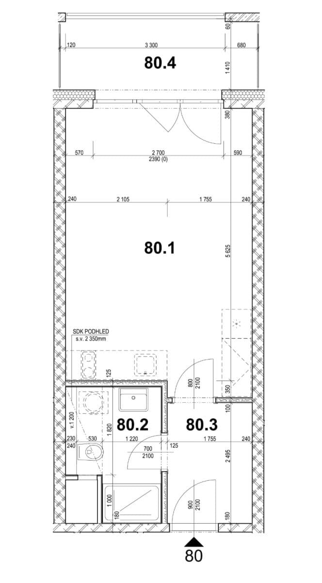 Prenájom bytu 1-izbový 35 m², Bukačova, Praha, Praha Prenájom bytu 1-izbový 35 m², Bukačova, Praha, Praha