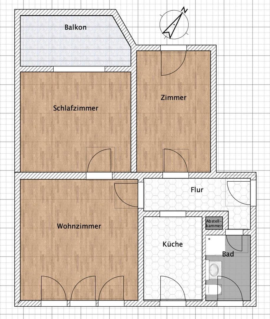 Prenájom bytu 3-izbový 65 m², Adolf-Friedrich-Straße 29, Troisdorf, Severné Porýnie - Westfálsko Prenájom bytu 3-izbový 65 m², Adolf-Friedrich-Straße 29, Troisdorf, Severné Porýnie - Westfálsko