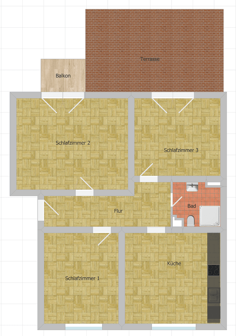 Prenájom bytu 3-izbový 80 m², Ettlingen, Bádensko-Wurttembersko Prenájom bytu 3-izbový 80 m², Ettlingen, Bádensko-Wurttembersko