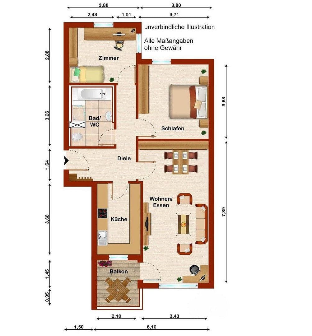 Predaj bytu 3-izbový 79 m², Max-Eyth-Str. 36, Pleidelsheim, Bádensko-Wurttembersko Predaj bytu 3-izbový 79 m², Max-Eyth-Str. 36, Pleidelsheim, Bádensko-Wurttembersko