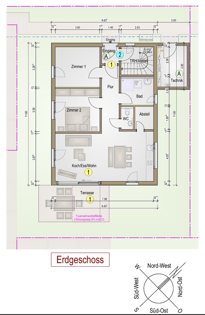 Prenájom bytu 3-izbový 82 m², Uhlandstr. 25, Bodelshausen, Bádensko-Wurttembersko Prenájom bytu 3-izbový 82 m², Uhlandstr. 25, Bodelshausen, Bádensko-Wurttembersko
