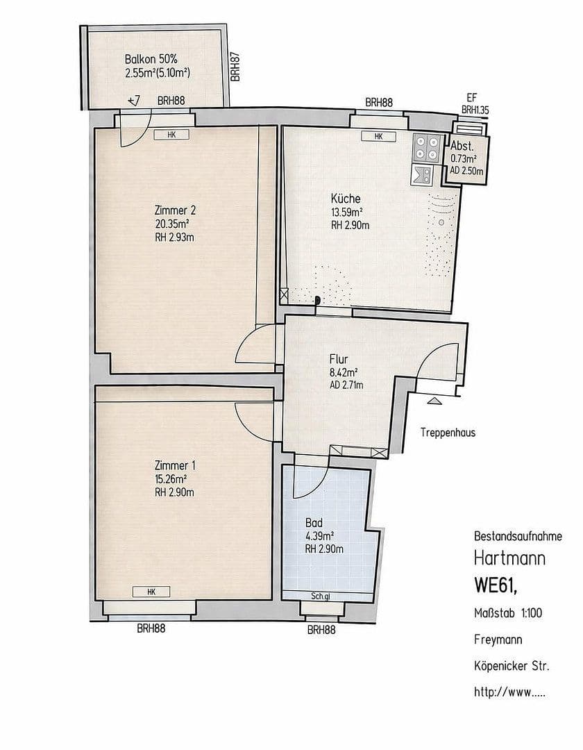 Predaj bytu 2-izbový 66 m², Hartmannsweilerweg 3, Berlin, Berlín Predaj bytu 2-izbový 66 m², Hartmannsweilerweg 3, Berlin, Berlín