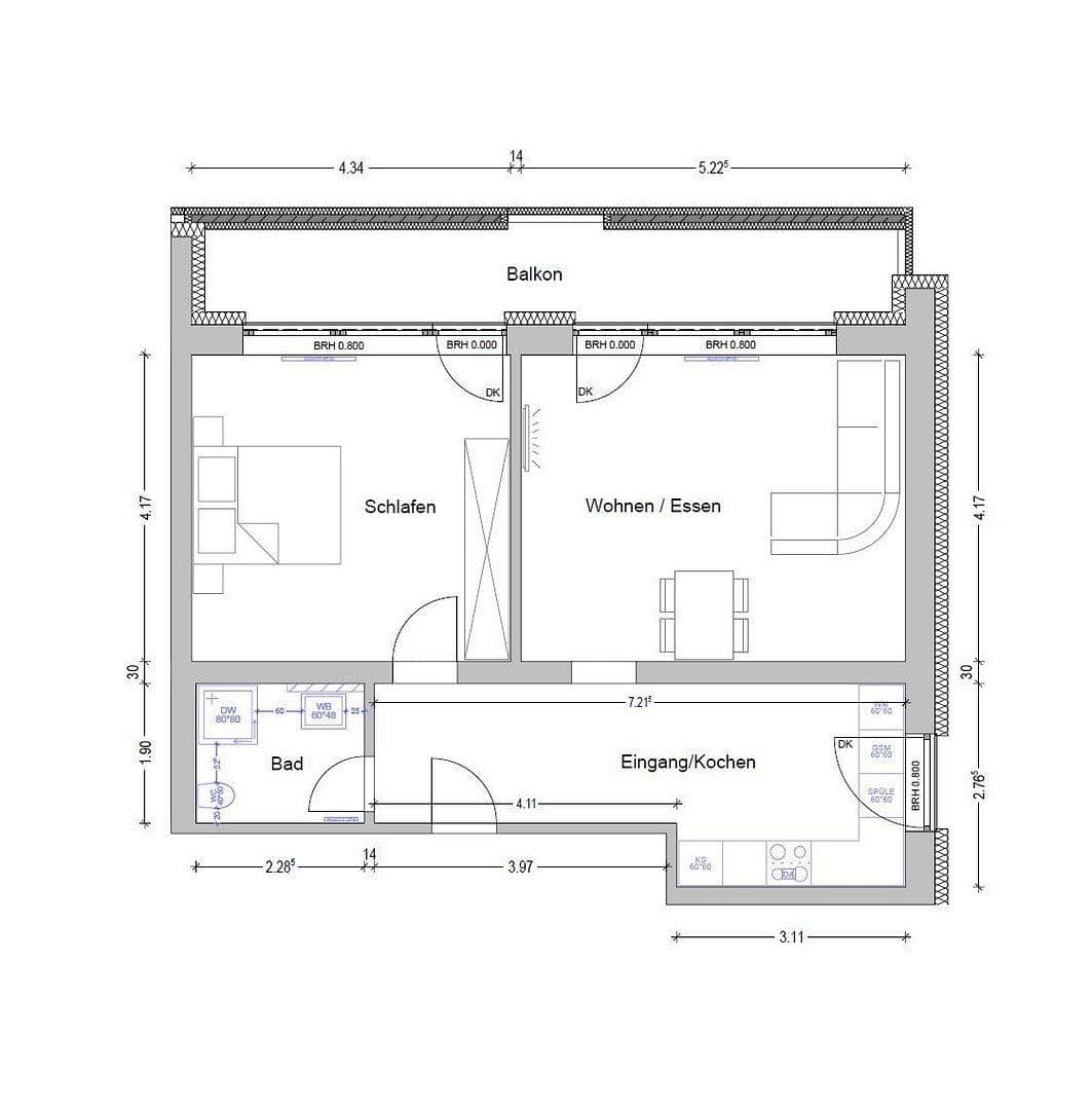 Prenájom bytu 2-izbový 70 m², Fichtestr. 42, Singen (Hohentwiel), Bádensko-Wurttembersko Prenájom bytu 2-izbový 70 m², Fichtestr. 42, Singen (Hohentwiel), Bádensko-Wurttembersko