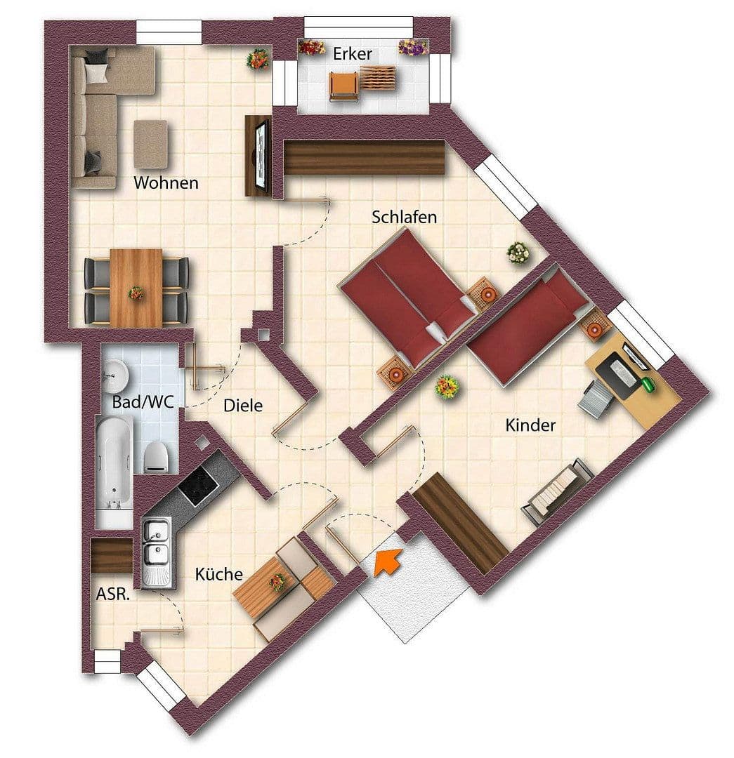Prenájom bytu 3-izbový 79 m², Nöthnitzer Straße 36, Dresden, Sasko Prenájom bytu 3-izbový 79 m², Nöthnitzer Straße 36, Dresden, Sasko