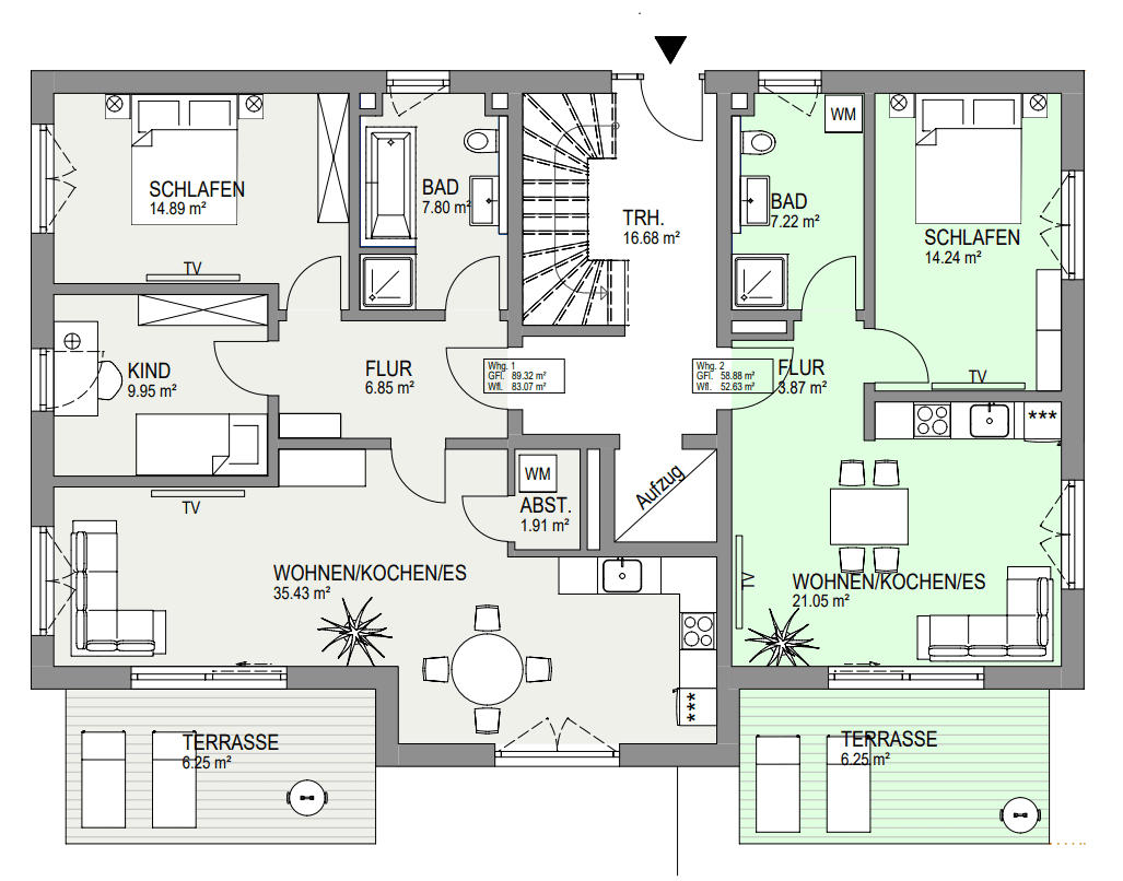 Predaj bytu 2-izbový 53 m², Eibenstrasse 15, Wörth a.d.Isar, Bavorsko Predaj bytu 2-izbový 53 m², Eibenstrasse 15, Wörth a.d.Isar, Bavorsko
