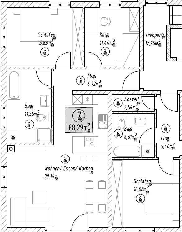 Prenájom bytu 3-izbový 89 m², Hauptstr. 39a, Unterdietfurt, Bavorsko Prenájom bytu 3-izbový 89 m², Hauptstr. 39a, Unterdietfurt, Bavorsko