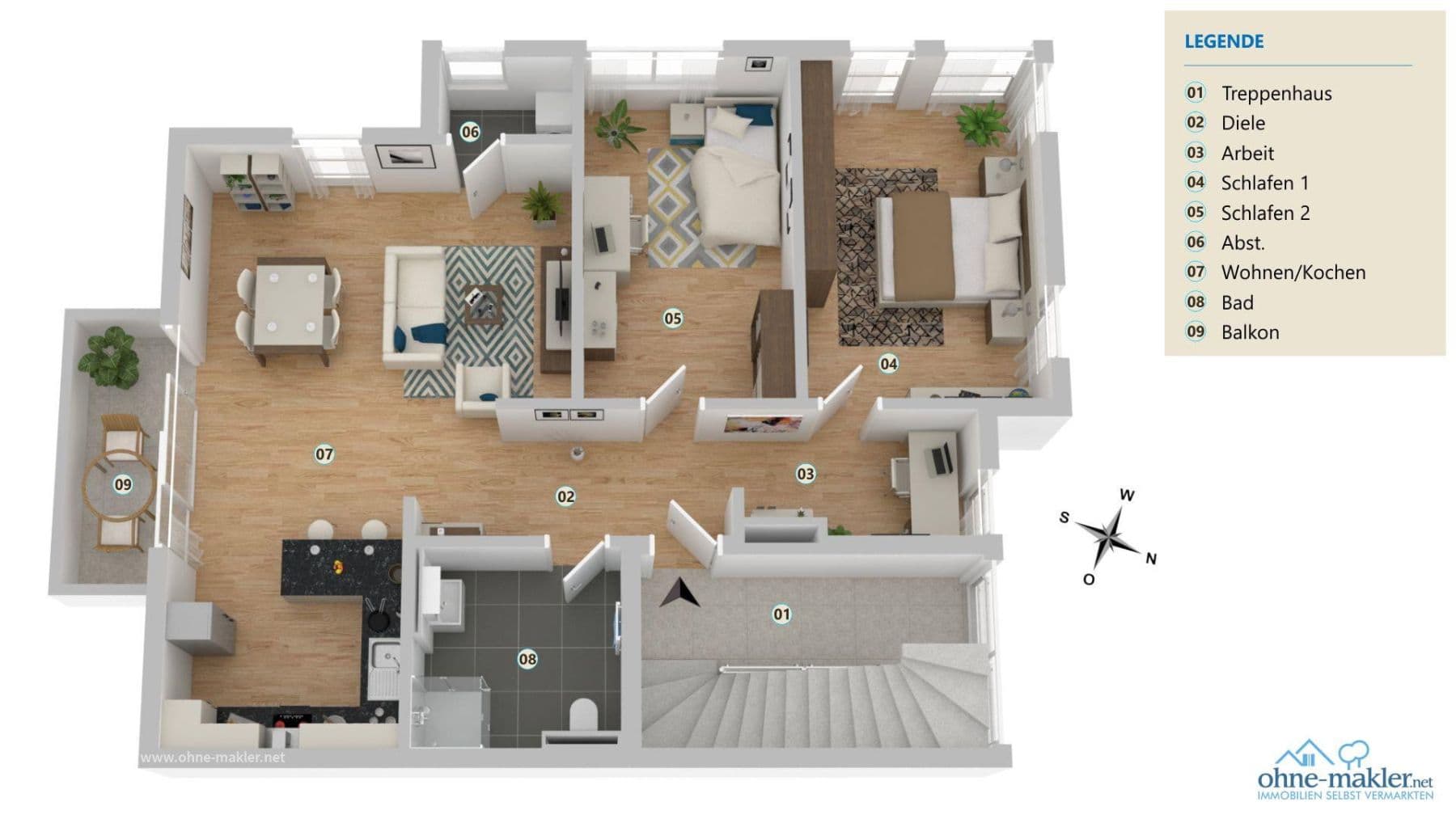 Prenájom bytu 3-izbový 87 m², Paderborn, Severné Porýnie - Westfálsko Prenájom bytu 3-izbový 87 m², Paderborn, Severné Porýnie - Westfálsko
