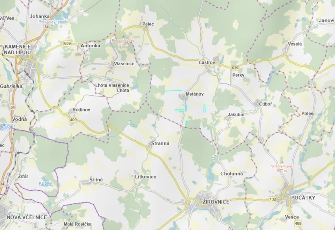 Predaj pozemku 62.226 m², Častrov, Kraj Vysočina Predaj pozemku 62.226 m², Častrov, Kraj Vysočina