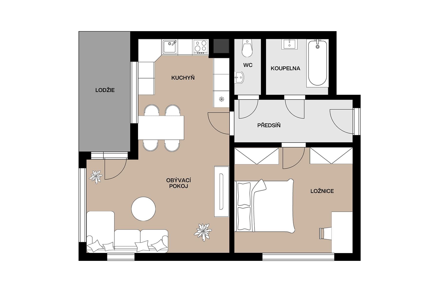 Predaj bytu 2-izbový 66 m², Pod Stolovou horou, Praha, Praha Predaj bytu 2-izbový 66 m², Pod Stolovou horou, Praha, Praha