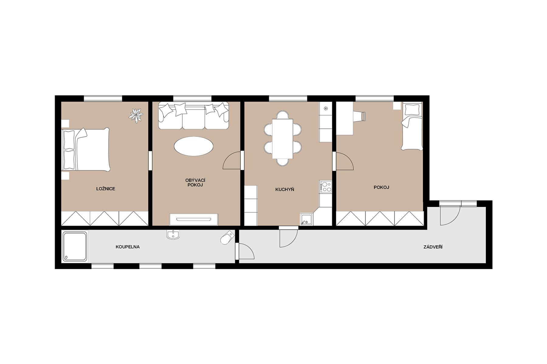 Predaj domu 85 m², pozemek 1.200 m², Krátká, Jesenice, Středočeský kraj Predaj domu 85 m², pozemek 1.200 m², Krátká, Jesenice, Středočeský kraj
