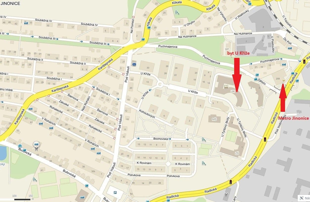 Prenájom bytu Garsoniéra 47 m², U Kříže, Praha, Praha Prenájom bytu Garsoniéra 47 m², U Kříže, Praha, Praha