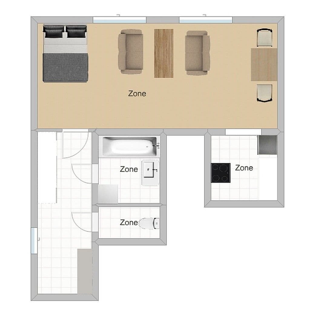 Prenájom bytu Garsoniéra 47 m², U Kříže, Praha, Praha Prenájom bytu Garsoniéra 47 m², U Kříže, Praha, Praha