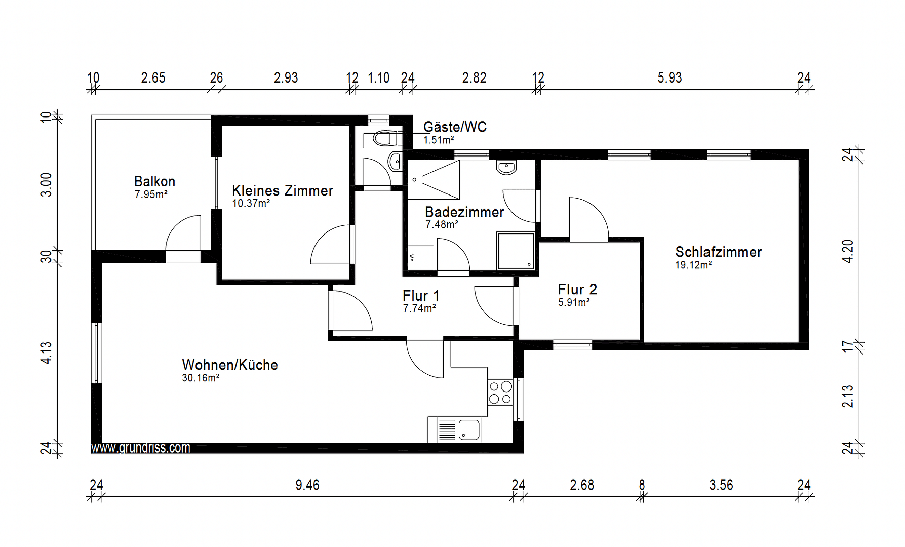 Predaj bytu 3-izbový 86 m², Hans Böckler Str. 76, Wiesbaden, Hesensko Predaj bytu 3-izbový 86 m², Hans Böckler Str. 76, Wiesbaden, Hesensko