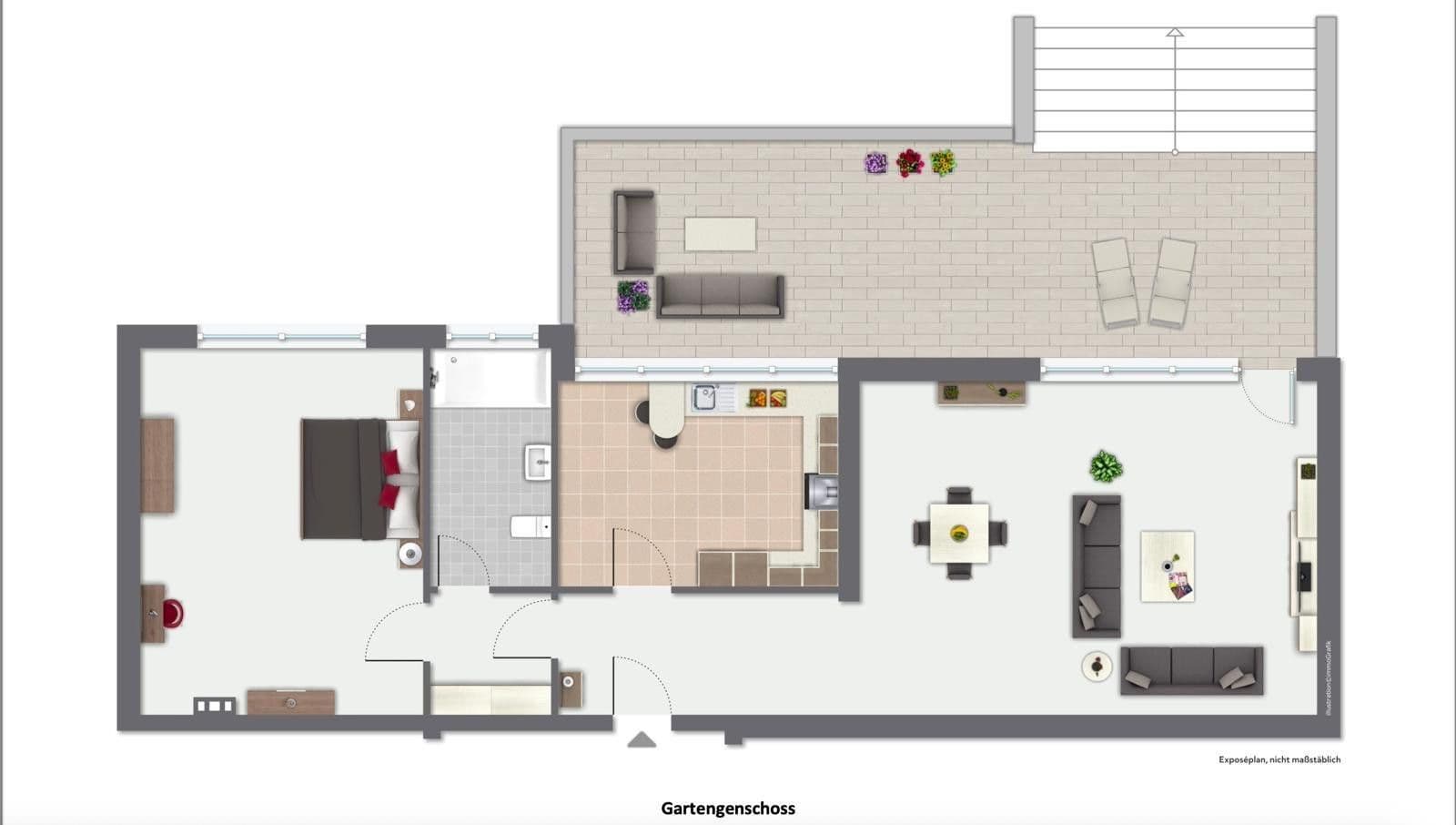 Prenájom bytu 2-izbový 96 m², Mielesheide 4, Essen, Severné Porýnie - Westfálsko Prenájom bytu 2-izbový 96 m², Mielesheide 4, Essen, Severné Porýnie - Westfálsko