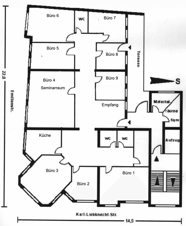 Prenájom kancelárie 277 m², Karl-Liebknecht-Straße 1a, Leipzig, Sasko Prenájom kancelárie 277 m², Karl-Liebknecht-Straße 1a, Leipzig, Sasko