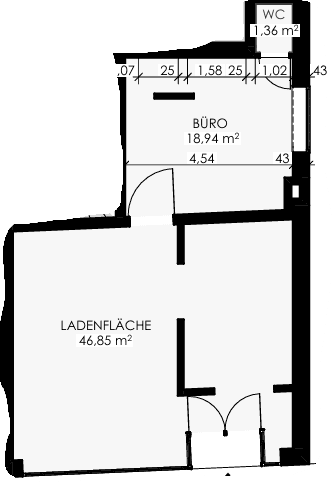 Prenájom nebytového priestoru 68 m², Sonsbeck, Severné Porýnie - Westfálsko Prenájom nebytového priestoru 68 m², Sonsbeck, Severné Porýnie - Westfálsko