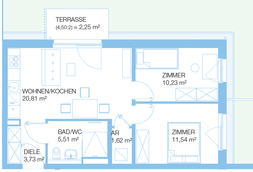 Prenájom bytu 3-izbový 55 m², Radelandberg 7, Wustermark, Brandenbursko Prenájom bytu 3-izbový 55 m², Radelandberg 7, Wustermark, Brandenbursko