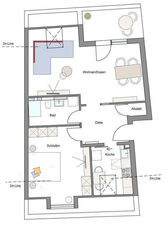 Prenájom bytu 2-izbový 59 m², Jaupstr. 1-13, Darmstadt, Hesensko Prenájom bytu 2-izbový 59 m², Jaupstr. 1-13, Darmstadt, Hesensko