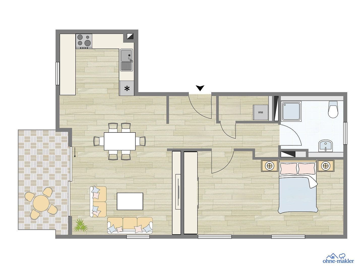 Predaj bytu 3-izbový 76 m², Fichtestr. 13, Nürnberg, Bavorsko Predaj bytu 3-izbový 76 m², Fichtestr. 13, Nürnberg, Bavorsko
