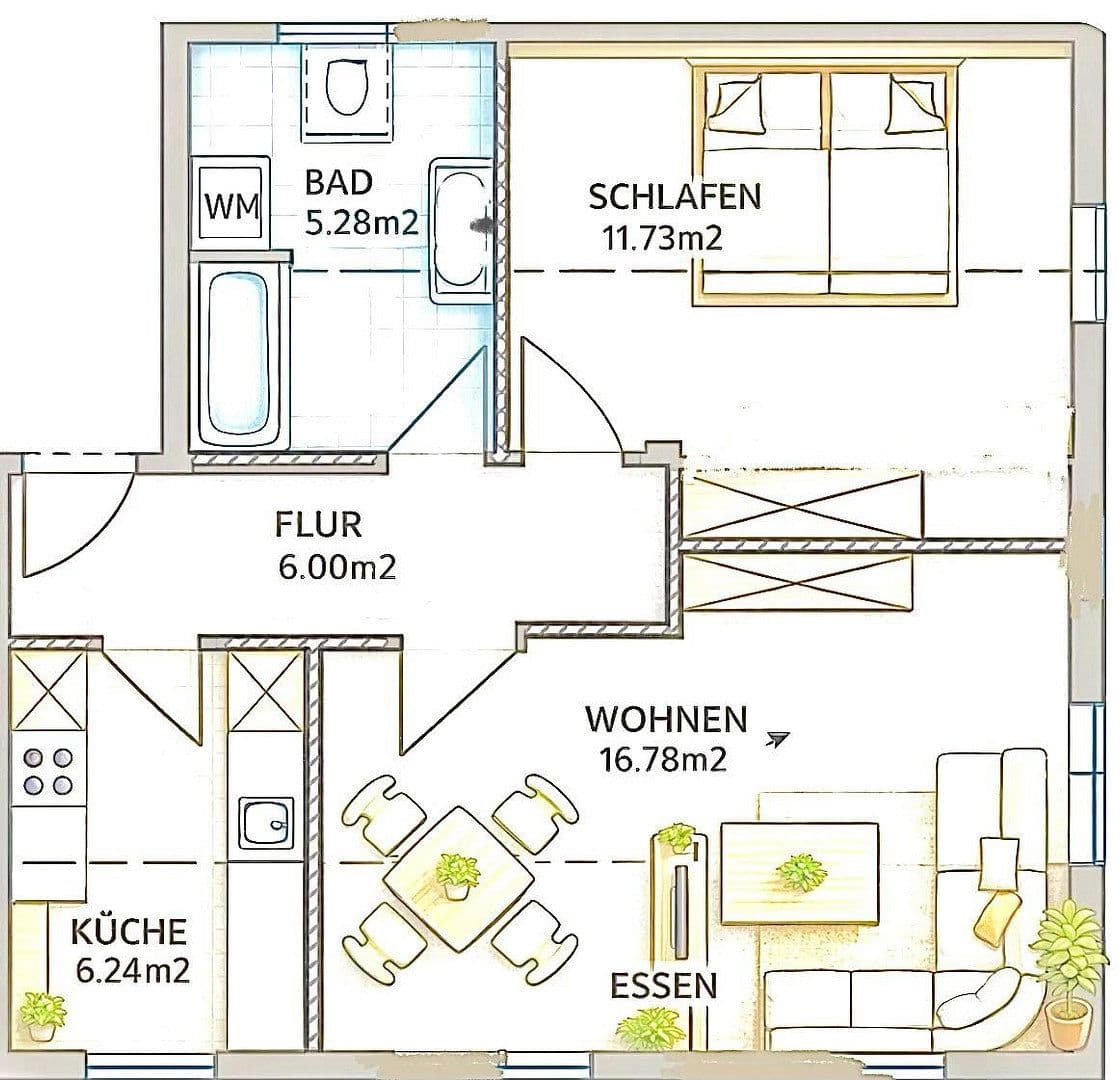 Predaj bytu 2-izbový 45 m², Regensburg, Bavorsko Predaj bytu 2-izbový 45 m², Regensburg, Bavorsko
