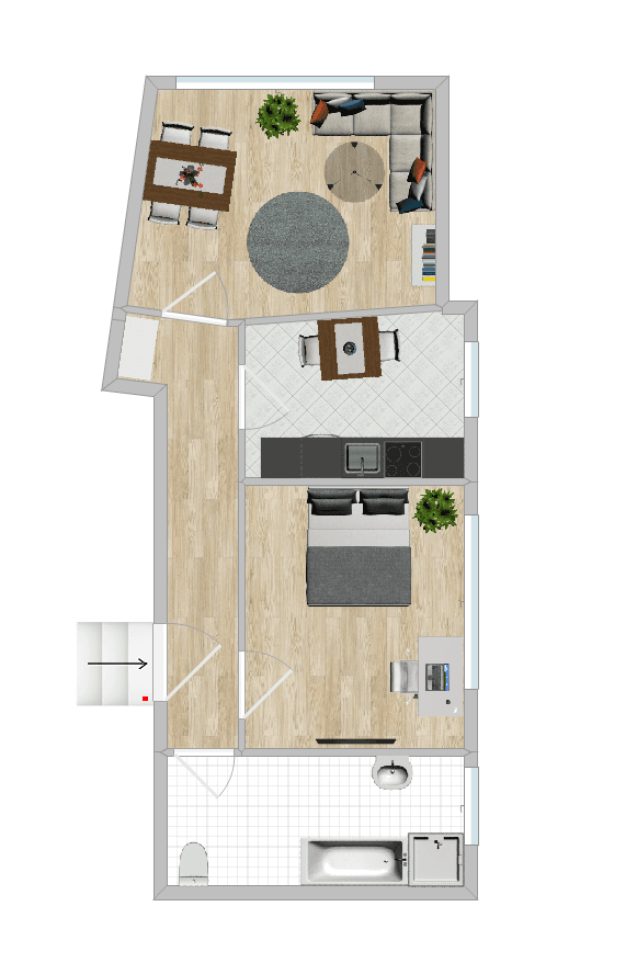 Prenájom bytu 2-izbový 54 m², Katharinenstraße 35, Hildesheim, Dolné Sasko Prenájom bytu 2-izbový 54 m², Katharinenstraße 35, Hildesheim, Dolné Sasko