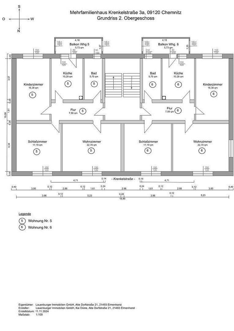Predaj bytu 3-izbový 83 m², Chemnitz, Sasko Predaj bytu 3-izbový 83 m², Chemnitz, Sasko