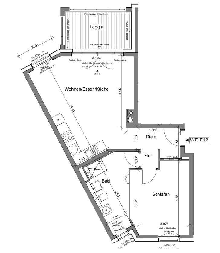 Prenájom bytu 2-izbový 69 m², Eschollbrücker Straße 12, Darmstadt, Hesensko Prenájom bytu 2-izbový 69 m², Eschollbrücker Straße 12, Darmstadt, Hesensko
