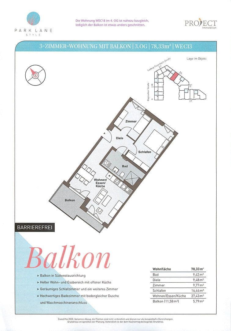 Prenájom bytu 3-izbový 78 m², Ludwig-Feuerbach-Str. 4, Nürnberg, Bavorsko Prenájom bytu 3-izbový 78 m², Ludwig-Feuerbach-Str. 4, Nürnberg, Bavorsko