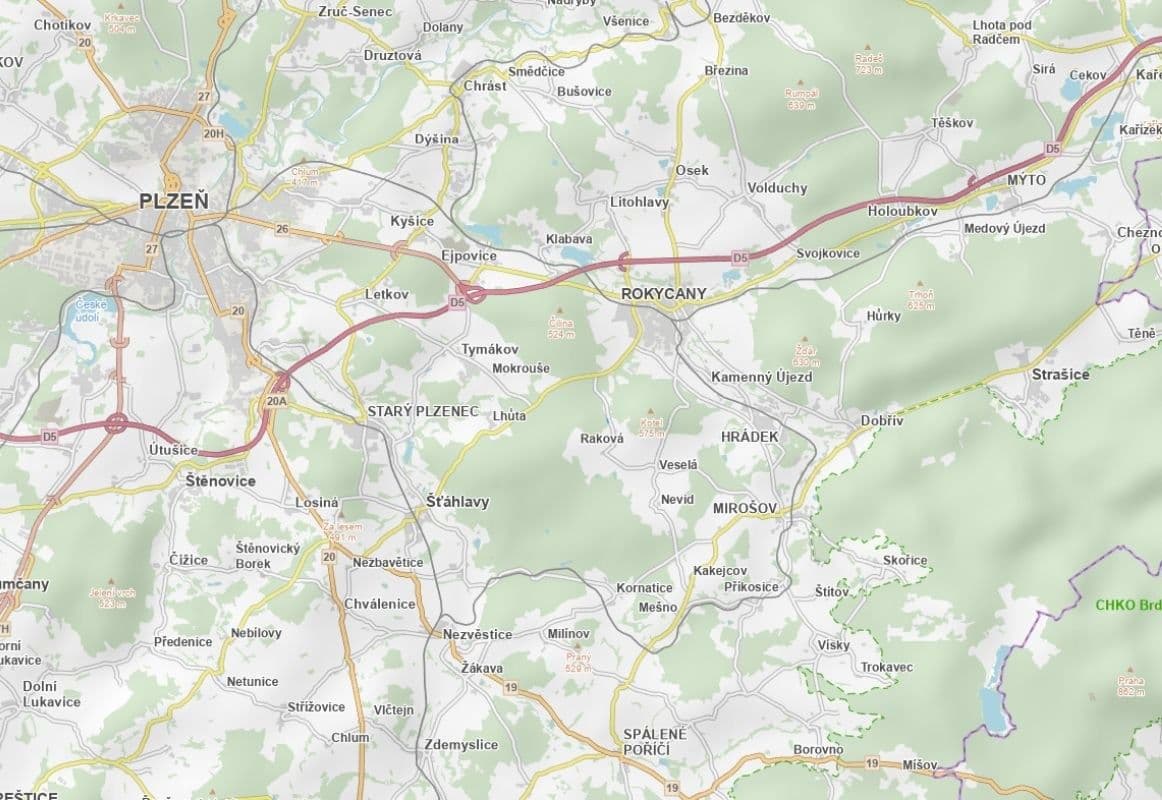 Predaj pozemku 6.824 m², Raková, Plzeňský kraj Predaj pozemku 6.824 m², Raková, Plzeňský kraj