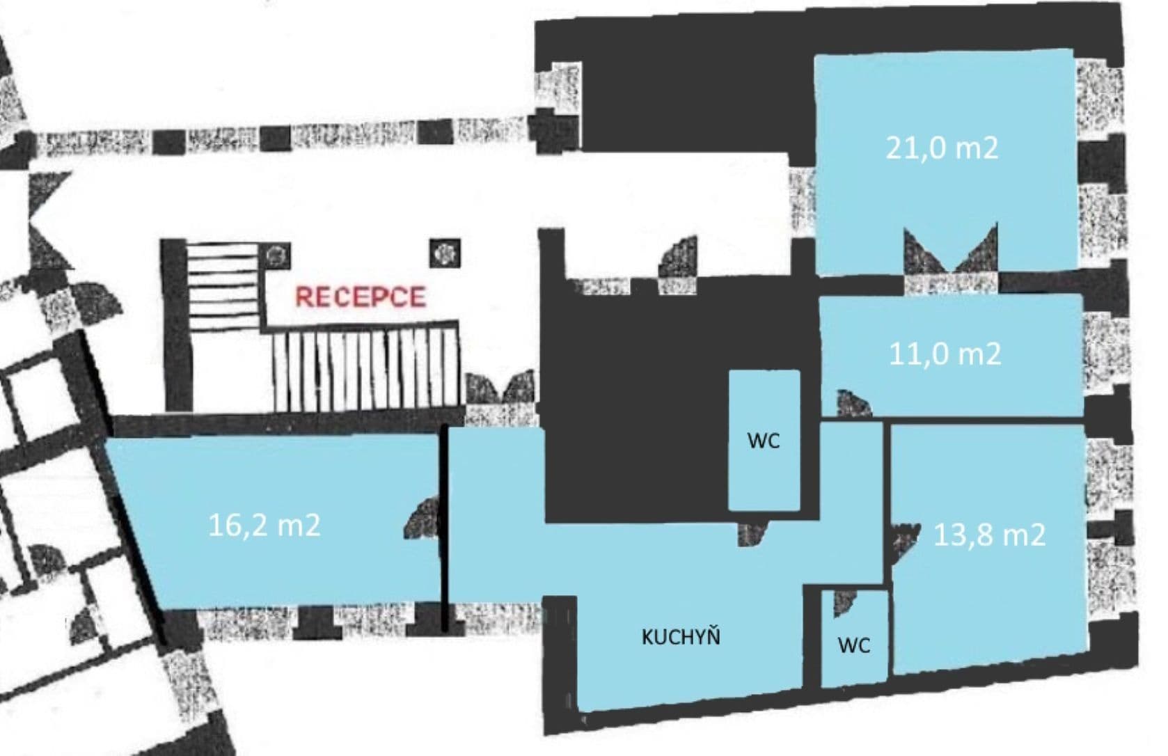 Prenájom kancelárie 90 m², Opletalova, Praha, Praha Prenájom kancelárie 90 m², Opletalova, Praha, Praha