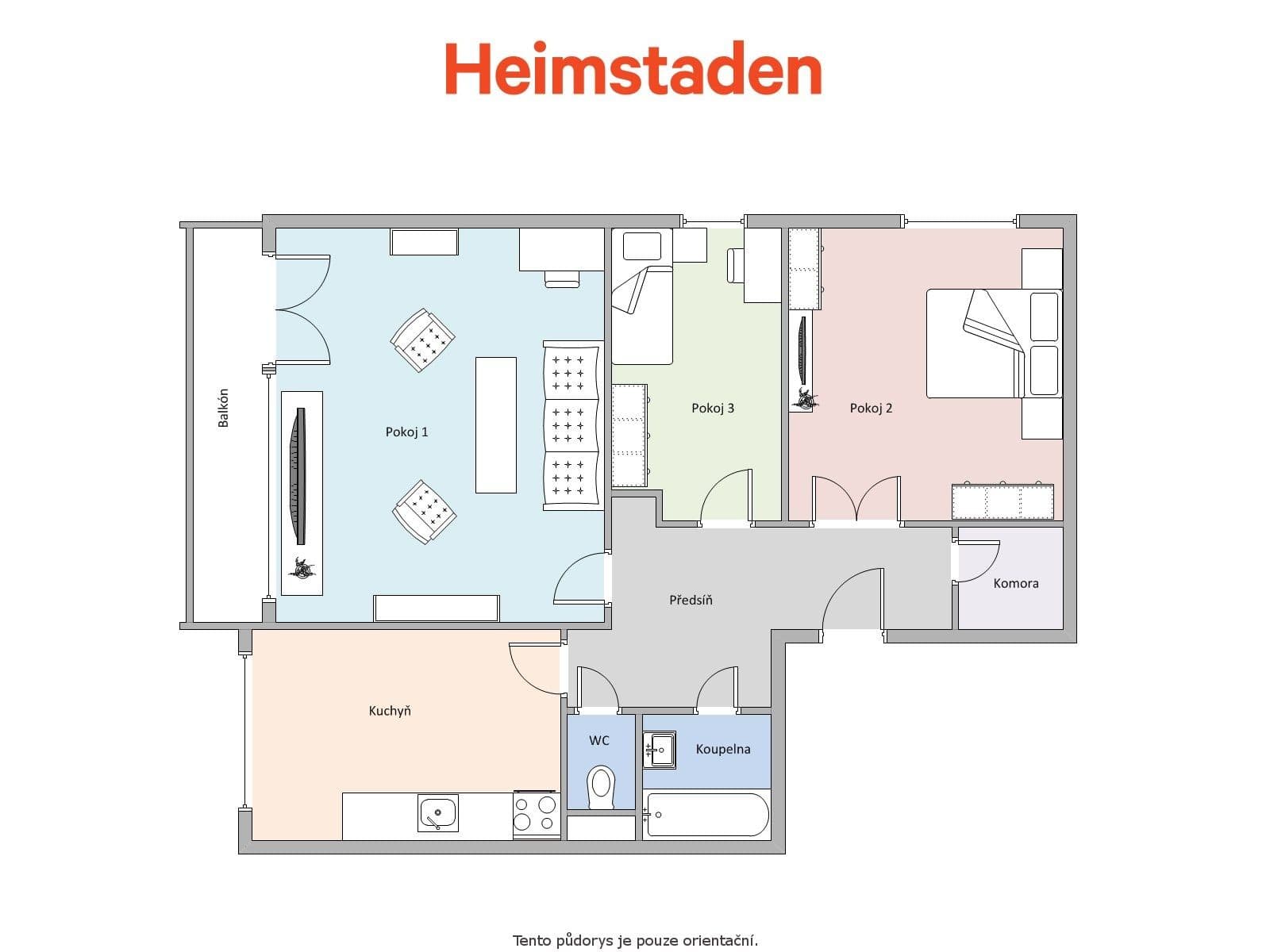Prenájom bytu 3-izbový 69 m², Petra Bezruče, Havířov, Moravskoslezský kraj Prenájom bytu 3-izbový 69 m², Petra Bezruče, Havířov, Moravskoslezský kraj