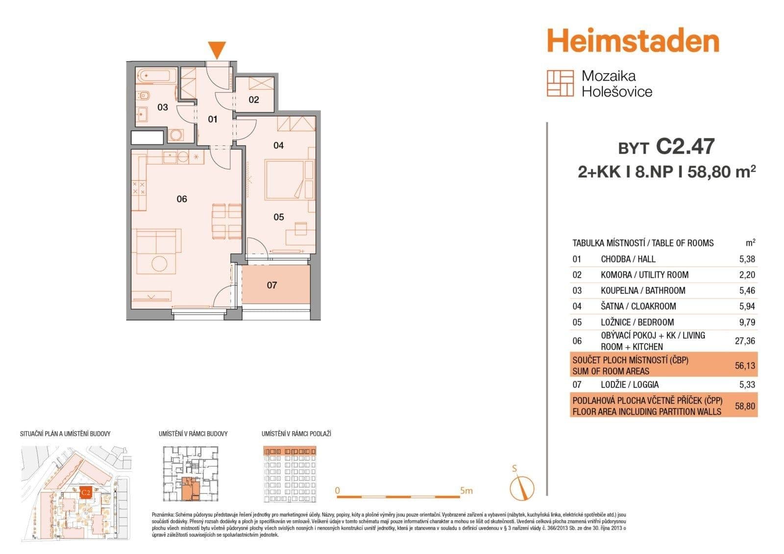 Prenájom bytu 2-izbový 58 m², U Pergamenky, Praha, Praha Prenájom bytu 2-izbový 58 m², U Pergamenky, Praha, Praha