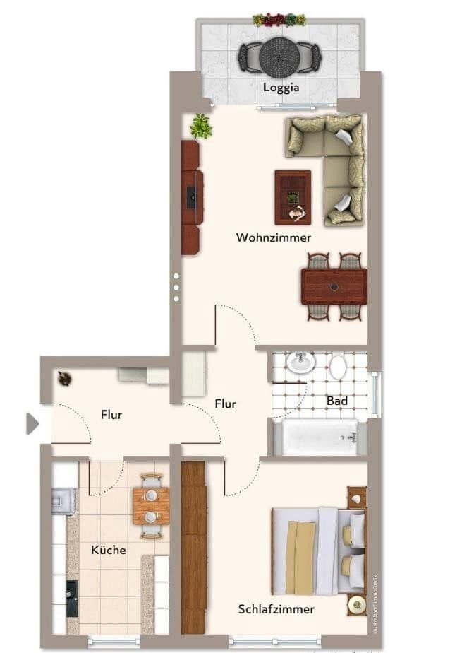 Prenájom bytu 2-izbový 58 m², Danziger Straße 44a, Bielefeld, Severné Porýnie - Westfálsko Prenájom bytu 2-izbový 58 m², Danziger Straße 44a, Bielefeld, Severné Porýnie - Westfálsko