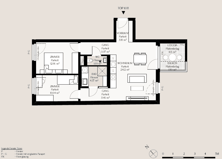 Prenájom bytu 3-izbový 65 m², Schimmelgasse, Wien, Viedeň Prenájom bytu 3-izbový 65 m², Schimmelgasse, Wien, Viedeň