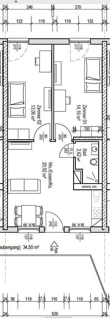 Prenájom bytu 3-izbový 51 m², Regensburgerstr. 41, Ingolstadt, Bavorsko Prenájom bytu 3-izbový 51 m², Regensburgerstr. 41, Ingolstadt, Bavorsko