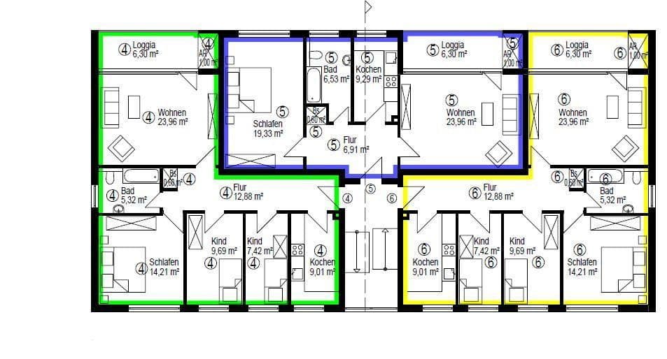Prenájom bytu 3-izbový 90 m², Ulzburger Straße 693, Norderstedt, Šlezvicko-Holštajnsko Prenájom bytu 3-izbový 90 m², Ulzburger Straße 693, Norderstedt, Šlezvicko-Holštajnsko