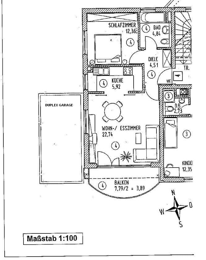 Prenájom bytu 2-izbový 54 m², München, Bavorsko Prenájom bytu 2-izbový 54 m², München, Bavorsko