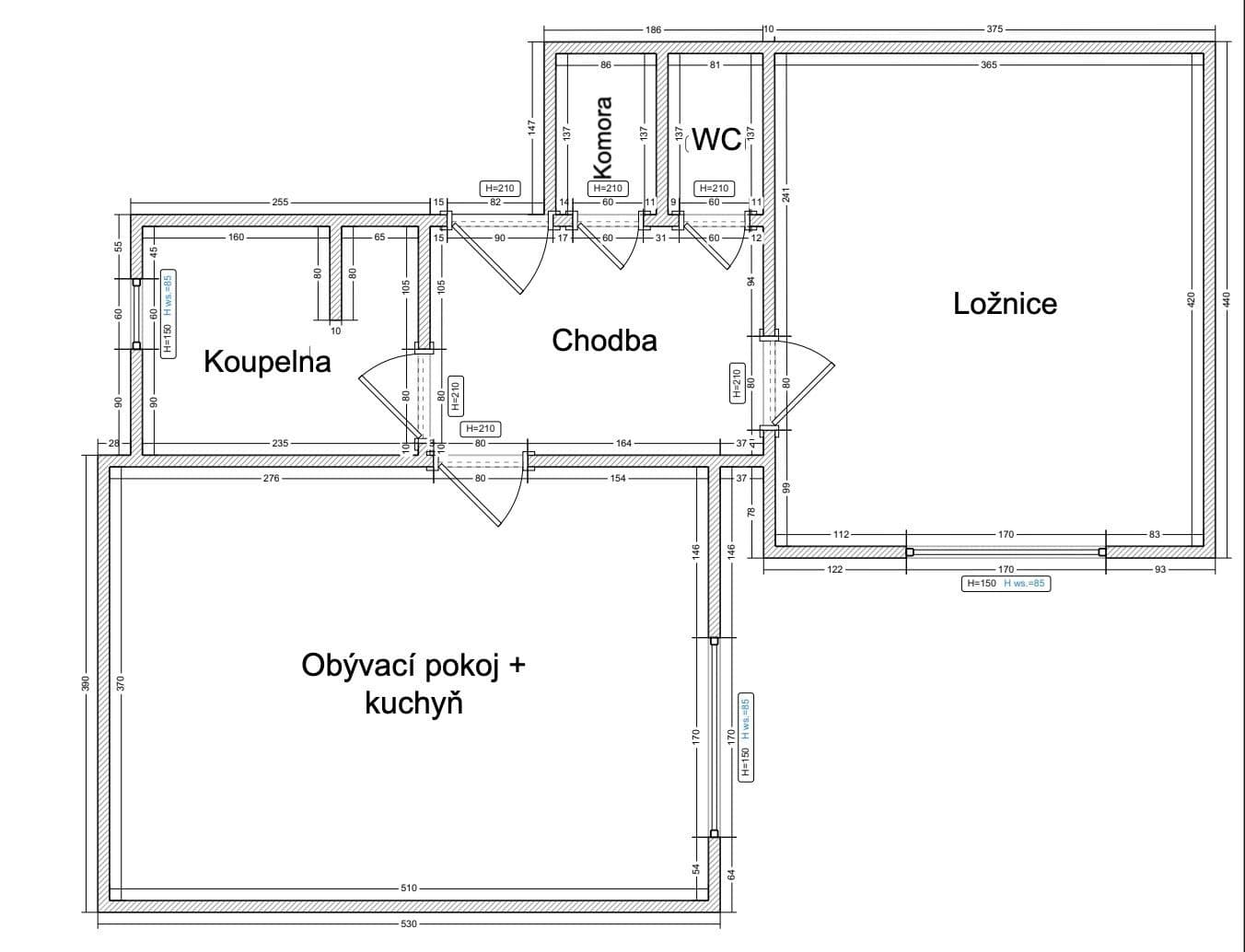 Prenájom bytu 2-izbový 48 m², Jateční, Praha, Praha Prenájom bytu 2-izbový 48 m², Jateční, Praha, Praha